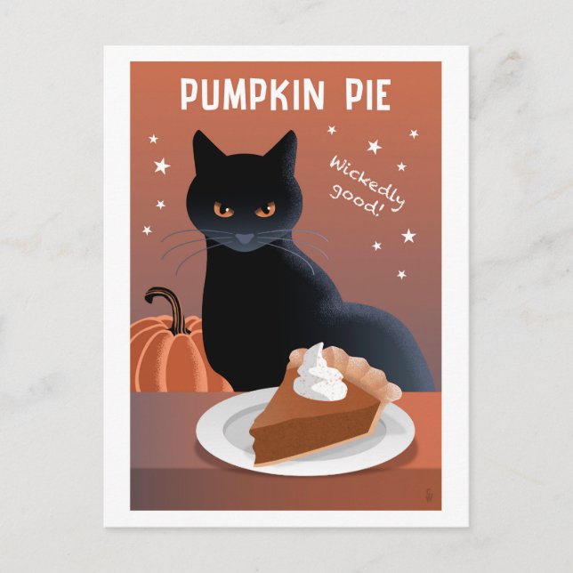 Postal Pastel de Calabaza (Anverso)