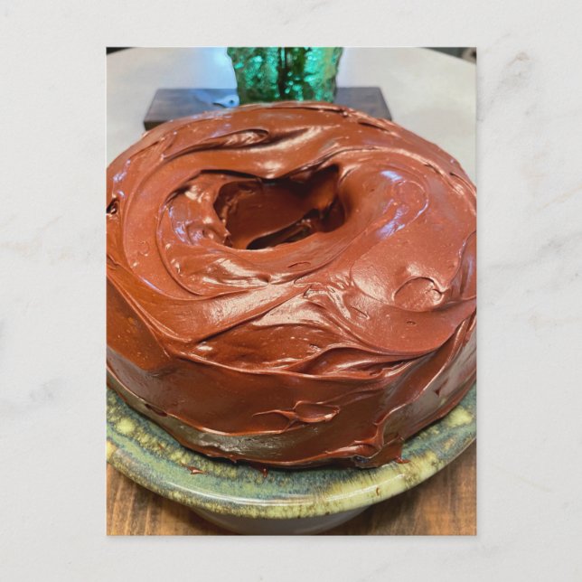 Postal ¡Pastel de chocolate! (Anverso)