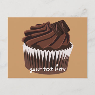 Postal Pastel de chocolate