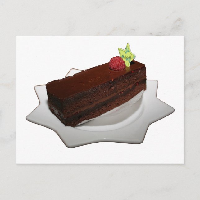 Postal Pastel de chocolate (Anverso)