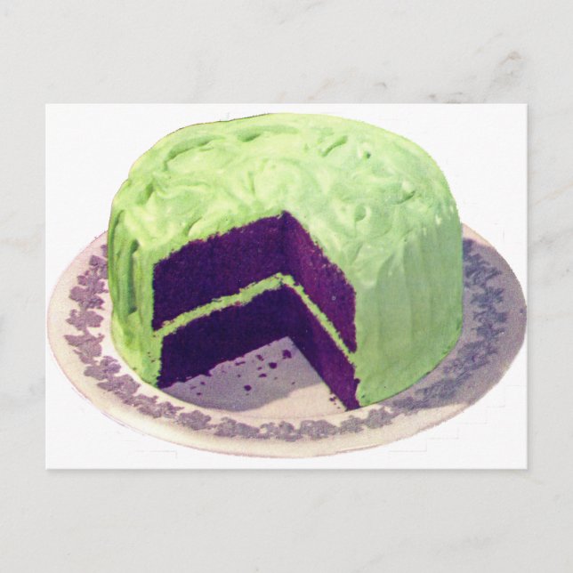 Postal Pastel de chocolate 1951 (Anverso)