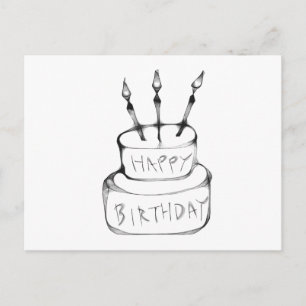 Postal Pastel de cumpleaños