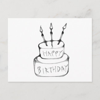 Postal Pastel de cumpleaños
