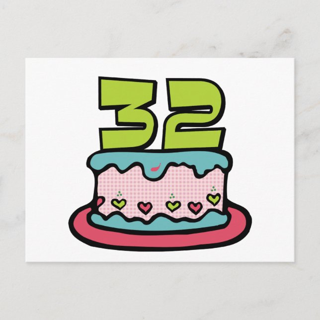 Postal 23 Años En El Pastel De Cumpleaños 