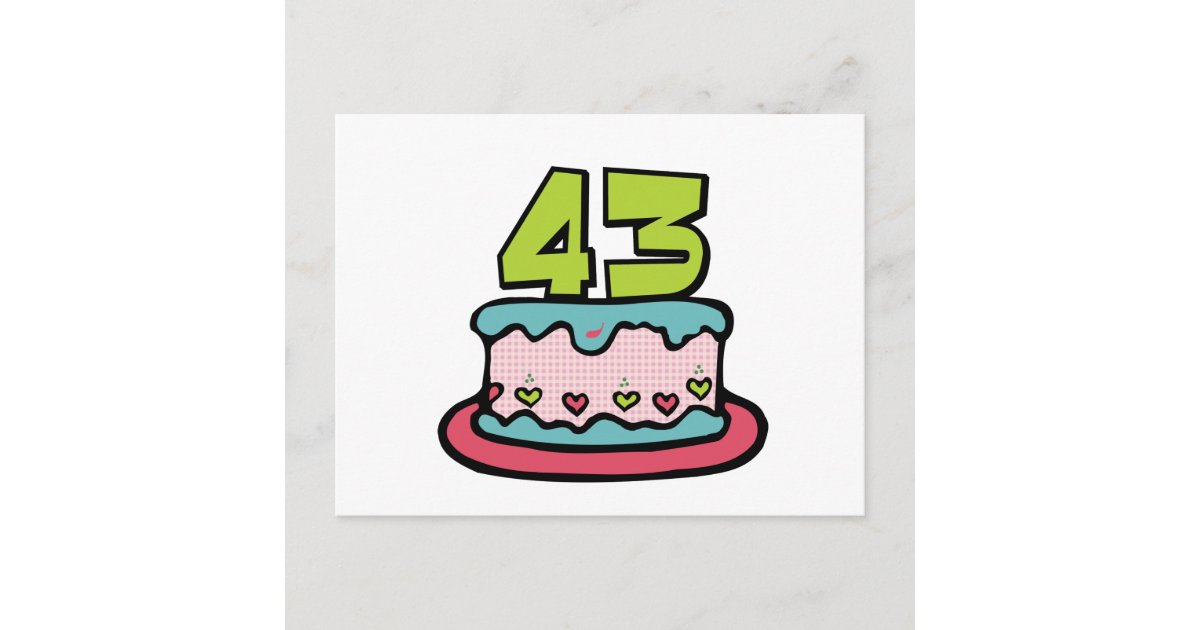 Postal Pastel De Cumpleaños De 55 Años 