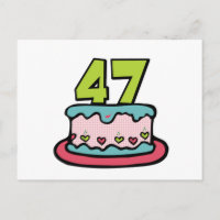 Pastel de cumpleaños de 47 años