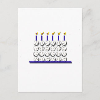 Postal Pastel de cumpleaños de béisbol