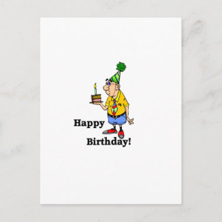 Postal Pastel de cumpleaños - Hombre
