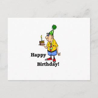 Postal Pastel de cumpleaños - Hombre