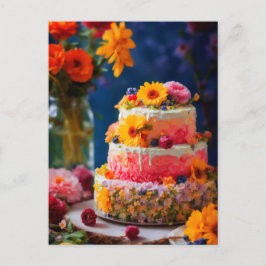 Postal Pastel de flores