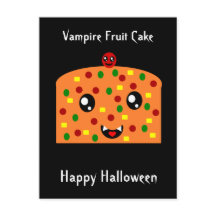 Pastel de fruta de vampiros "Feliz Halloween"