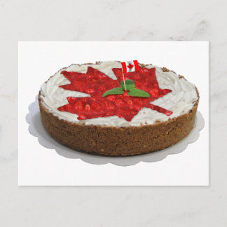 Postal Pastel de hojas de arce de cerezo canadiense
