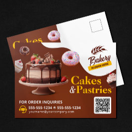 Postal Pastel de pasteles de cumpleaños y cumpleaños Boda