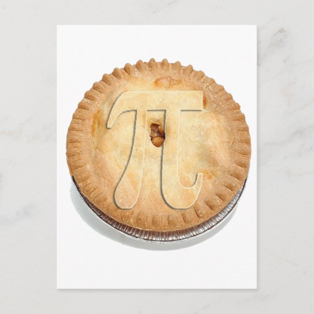 Postal ¡PASTEL DE PAY! Pastelito - ¡Celebra el Día de Pi! (Anverso)