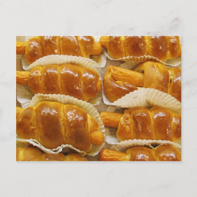 Postal Pastel de Perro caliente... Comida de postre asiát (Anverso)