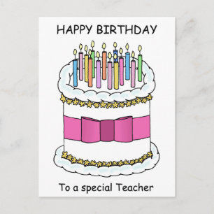 Postal Pastel de Personalizado de cumpleaños feliz al pro