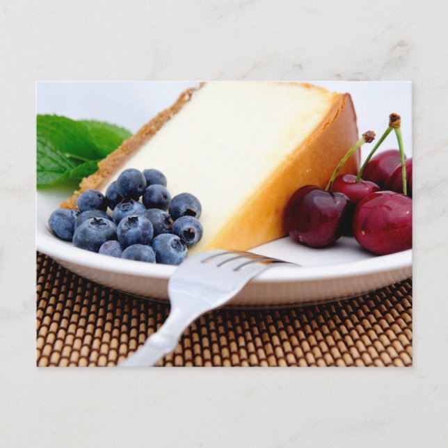 Postal Pastel de queso con fruta (Anverso)