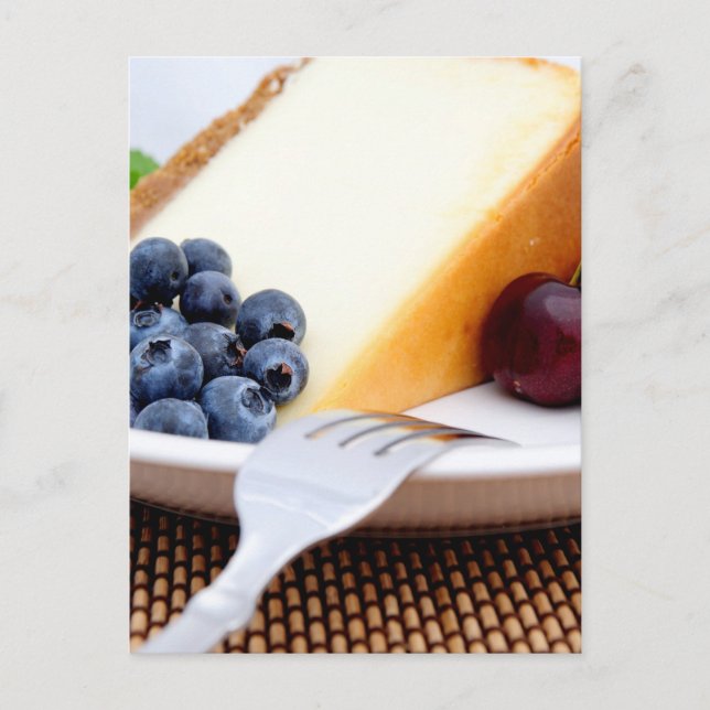 Postal Pastel de queso con fruta (Anverso)