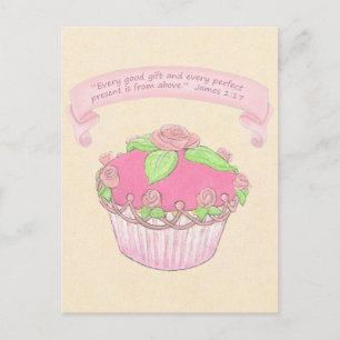 Postal Pastel de Rosa~Escritura de regalo buena impresión