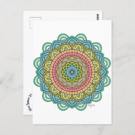 Postal Pastel Defleur Mandala