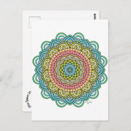 Postal Pastel Defleur Mandala