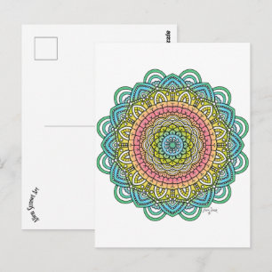 Postal Pastel Defleur Mandala