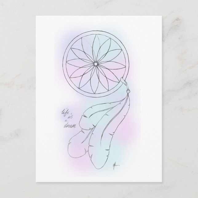 Postal Pastel Dreamcatcher (Anverso)