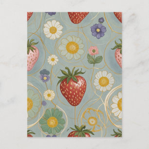 Postal Pastel Floral y Berry Delight
