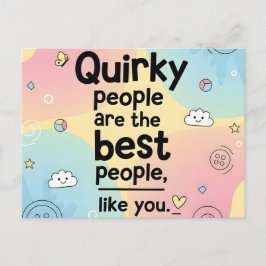 Postal Pastel Gradient Cute Quote Design