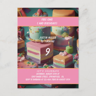 Postal pastel gratis cumpleaños