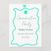 pastel green spanish border bow graduation party 