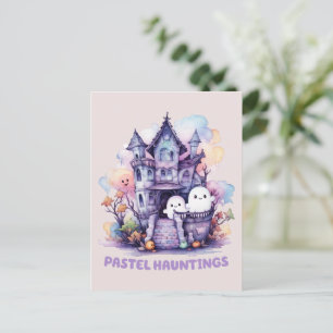 Postal Pastel Hauntings - Casa Cute Pastel Purple