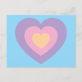 Postal pastel heart