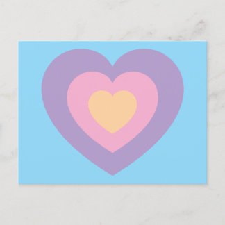 Postal pastel heart