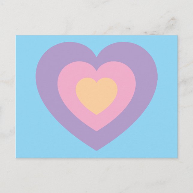 Postal pastel heart (Anverso)