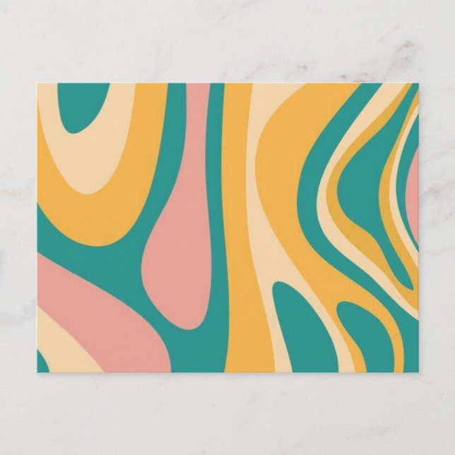 Postal Pastel Inspirées des Années 70 (Anverso)