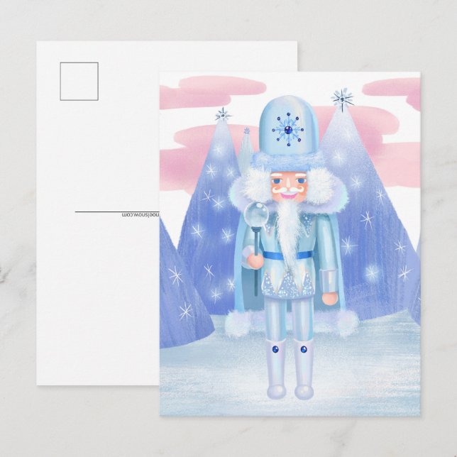 Postal Pastel Nutcracker Winter King (Anverso / Reverso)