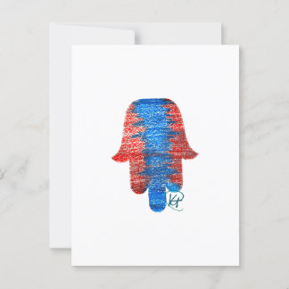 Postal Pastel Patriotic Hamsa Art