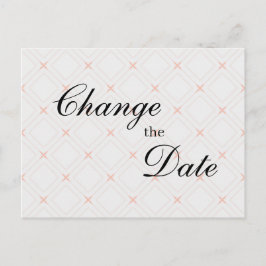 Postal Pastel Peach y Cream Geometric Change Date
