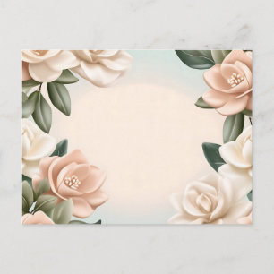 Postal Pastel Soñador Inspirado en Gardenia