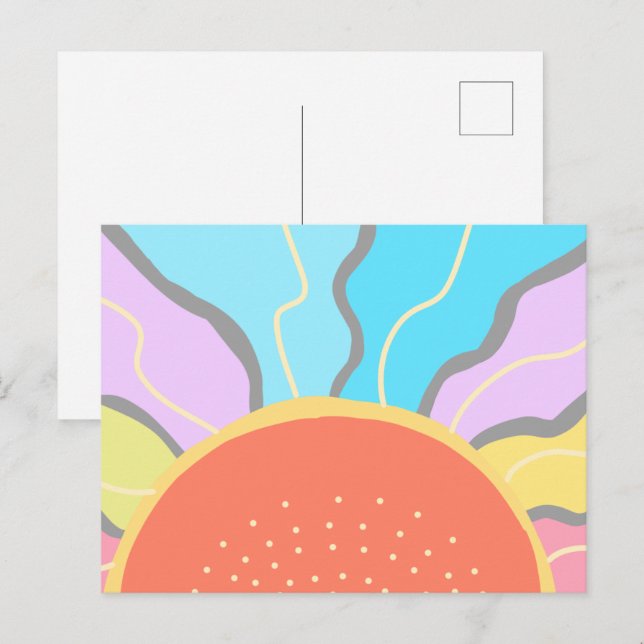 Postal Pastel Sunrise (Anverso / Reverso)
