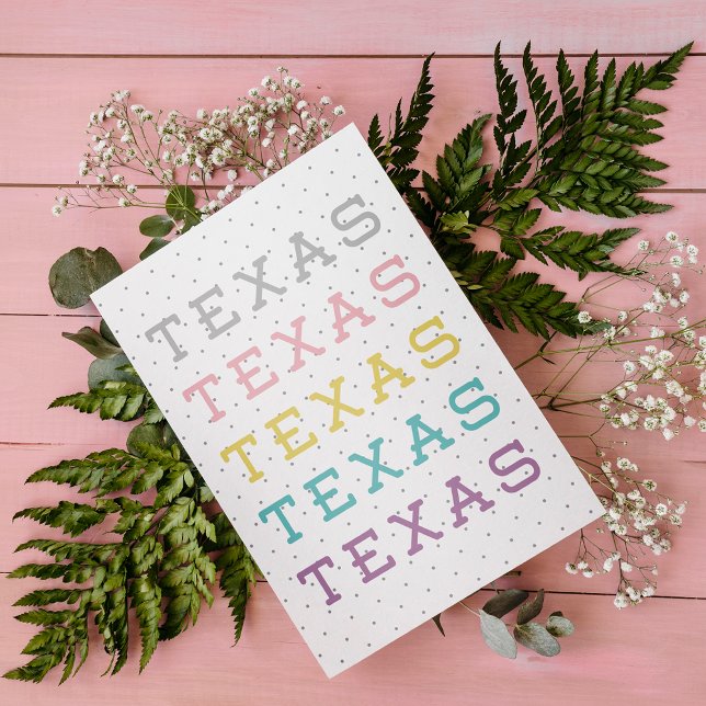 Postal Pastel Texas, Texas, Texas (Subido por el creador)