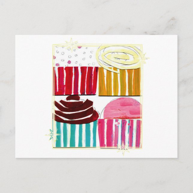 Postal Pasteles de arte pop (Anverso)