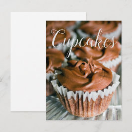 Postal Pasteles de chocolate con escarcha de comida Foto 