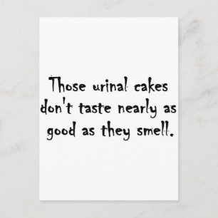 Postal Pasteles de orina