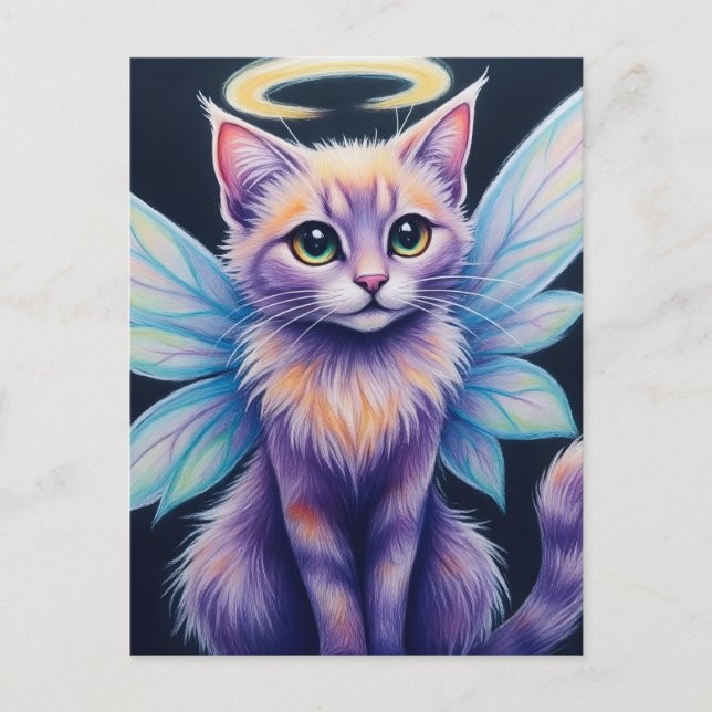 Postal PastelFairyCat (Anverso)