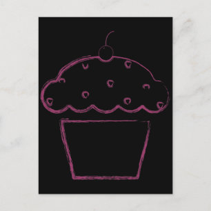 Postal pastelito de cerezo
