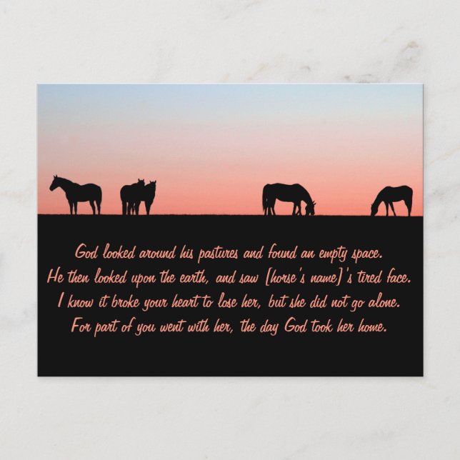 Postal Pasto vacío (Anverso)