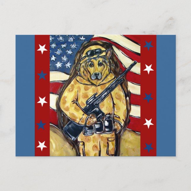 Postal Pastor Alemán Soldado (Anverso)