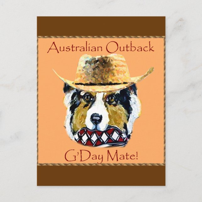 Postal Pastor Australiano (Anverso)